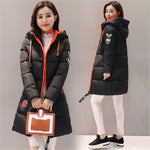 Parka Women 2019 Winter Jacket Women Coat Hooded Outwear Female Parka Thick Cotton Padded Lining Winter Female Basic Coats Z30